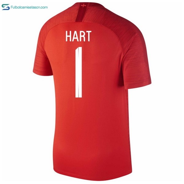 Camiseta Inglaterra 2ª Hart 2018 Rojo